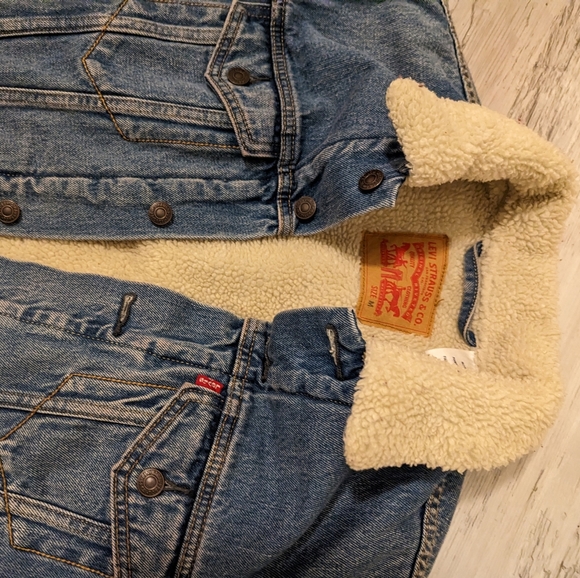 Vintage Levis original Jean jacket - Sherpa lined size medium - Picture 2 of 5